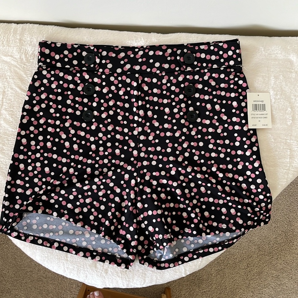Retrology woman’s shorts offset dot rose combo M